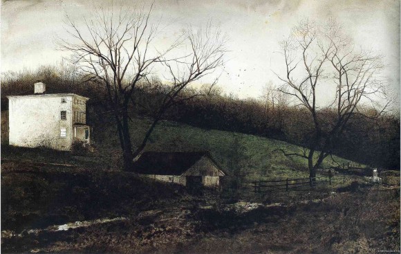 Evening at Kuerners, by Andrew Wyeth, 1972