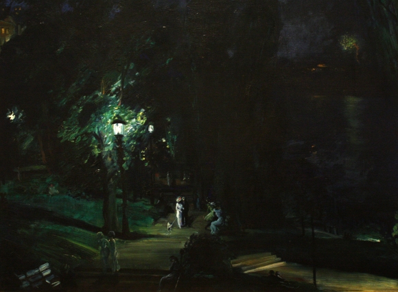 George Bellows, Summer Night, Riverside Drive (1909)